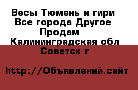 Весы Тюмень и гири - Все города Другое » Продам   . Калининградская обл.,Советск г.